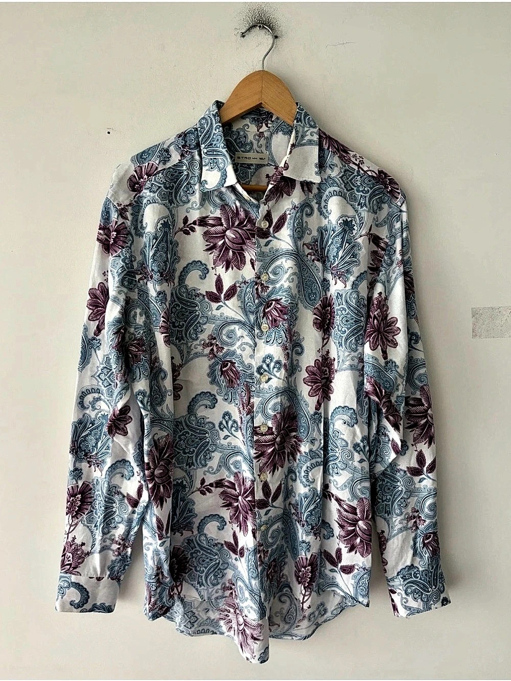 Etro Paisley Button Up Long Sleeve Shirt Size 44
